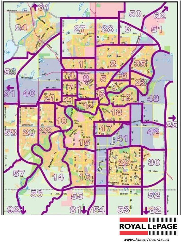 Edmonton real estate Zone map